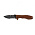 Нож складной Stinger, 80 мм (чёрный), материал рукояти: сталь/сандаловое дерево (коричневый)_Коричневый-632SW