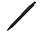 Ручка шариковая металлическая Pyra M soft-touch с зеркальной гравировкой и черными деталями, черный_ЧЕРНЫЙ
