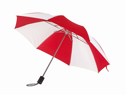 Карманный зонт REGULAR, красный, белый