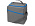 Изотермическая сумка-холодильник Classic c контрастной молнией, серый/голубой_серый/голубой