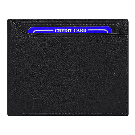 Кошелек с картхолдером для кредитных карт Leather Dream из нат. кожи, черный