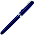 Ручка роллер, металлическая, синяя/серебристая, BLUE KING_синий