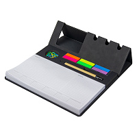 Планинг (органайзер) Flinders настольный с подставкой для телефона, черный