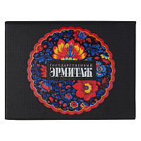 Набор цветных бумажных стикеров  Stick and Fun Print Sample  Эрмитаж  в твердом переплете, 50 листов в блоке,  размер 8*10,5*1 см, черный