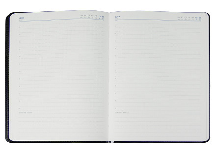 Ежедневник в суперобложке Country Alfa Mocco Business Edition B5 в подарочной коробке, синий