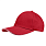 Кепка 6-панельная Oxford 300, c белым сендвичем, красная_КРАСНЫЙ