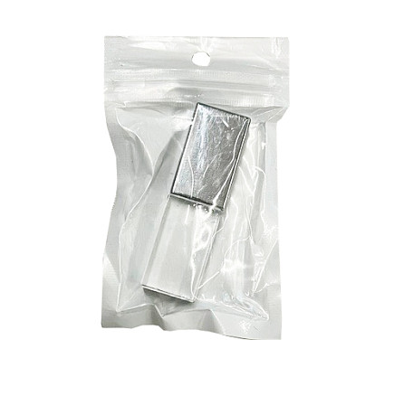 Флеш накопитель USB 2.0 Кристалл, металл/стекло, прозрачный/серебристый, подсветка синим, 32 GB