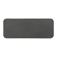 Шеврон Rectangle NUBA размер 75*29 мм, темно-серый, со скругленными углами