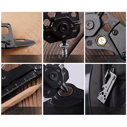 Брелок-/мультитул Tools Hamilton, черный