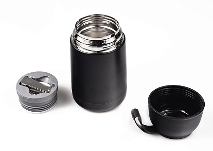 Термос для еды Nordic, 620 мл, металл/пластик, черный