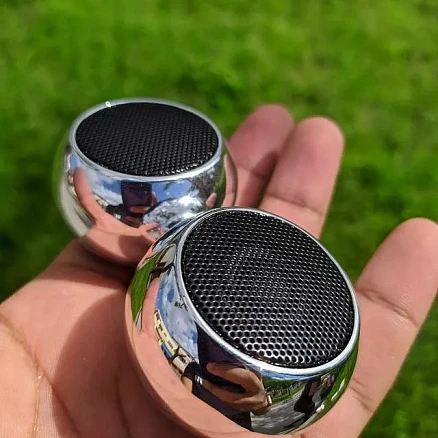 Колонка беспроводная  MyTone Mini Sound, серебристая металлик