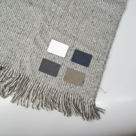 Шеврон Rectangle NUBA размер 50*70 мм, светло-серый, со скругленными углами