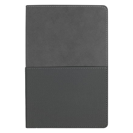 Ежедневник Flexy Smart Harbor Nuba Billy А5, темно-серый/темно-серый, недатированный, в гибкой обложке