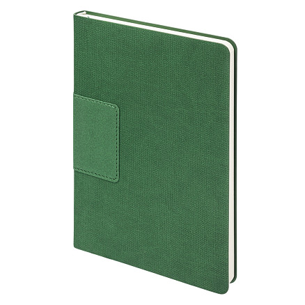 Ежедневник Flexy Stone Ostende А5, зеленый, недатированный, в гибкой обложке