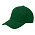 Кепка 5- панельная Oxford 300, c темно-зеленым сендвичем, темно-зеленая_темно-зеленый
