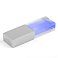 Флеш накопитель USB 2.0 Кристалл Матовый, металл/стекло, прозрачный/серебристый, подсветка синим small_img_1