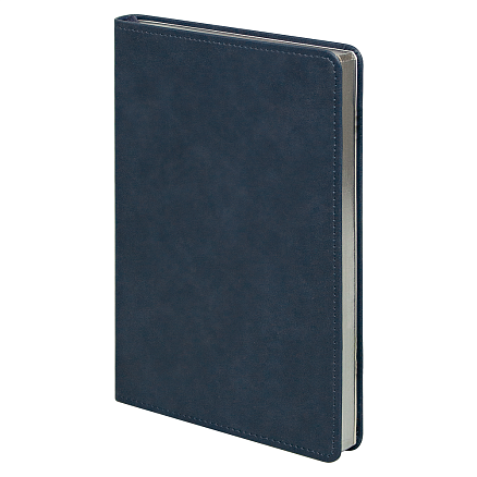 Ежедневник Urban Elegiya Ausone A5, темно-синий с серебристым, недатированный, в полугибкой обложке