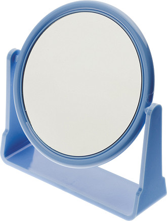 Зеркало Dewal Beauty настольное, в оправе синего