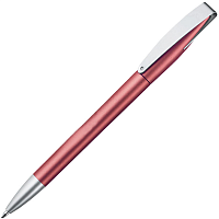 Ручка шариковая, автоматическая, пластиковая, металлическая, красная/серебристая, Cobra