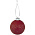 Елочный шар Chain с лентой, 10 см, красный_10 см