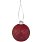 Елочный шар Chain с лентой, 10 см, красный_10 СМ