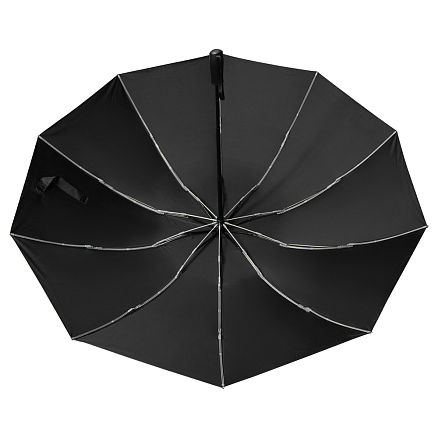Зонт складной автоматический Forest Jumbo Reverse диаметр 133 см, 10 панелей, черный в подарочной коробке