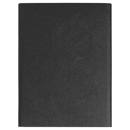 Ежедневник Alfa Bird Petrus A5, черный, недатированный, в твердой обложке с металлическим элементом
