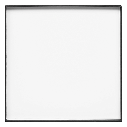 Коробка подарочная Solution Superior Alfa Fabrique, под индивидуальную вырубку, черная, 25,7x25,7x2,8 см, бежевый ложемент