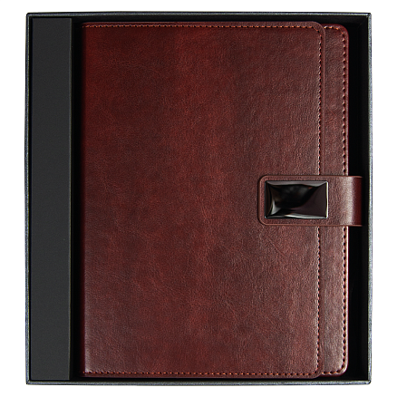Ежедневник Alfa Brandy Business Edition B5 коричневый, в подарочной коробке