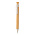 Бамбуковая ручка с клипом из пшеничной соломы_белый