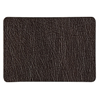 Шеврон Rectangle Mocco размер 50*70 мм, коричневый, со скругленными углами