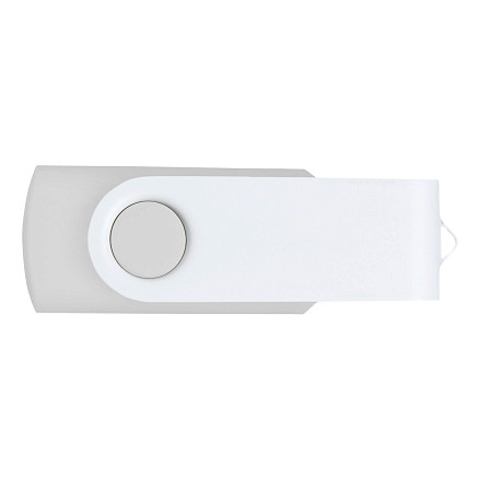 Флеш накопитель Twister 16GB, пластик Софт Тач/металл, белый/белый