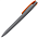 Ручка шариковая, пластиковая, софт тач, серая/оранжевая, Zorro_серый/оранжевый