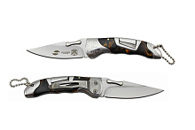 Нож складной Stinger, 75 мм, материал рукояти: нержавеющая сталь/дерево, (коричневый)