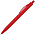 Ручка шариковая IGLA SOFT, пластиковая, софт-тач, красный_красный
