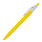 Ручка шариковая, Simple, пластиковая, желтая/белая_ЖЕЛТЫЙ