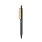 Ручка из переработанного ABS-пластика GRS с бамбуковым клипом_СЕРЫЙ