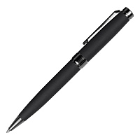 Ручка шариковая софт тач Diplomat металлическая, черная, софт тач