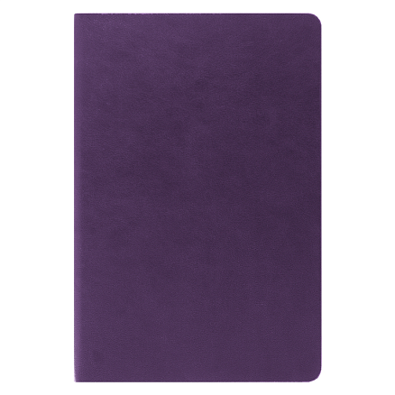 Ежедневник Flexy Ausone A5, фиолетовый, недатированный, в гибкой обложке