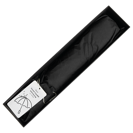 Зонт складной автоматический Forest Cardiff  Safeclosing, диаметр 130 см, 10 панелей, с плавным закрытием, в подарочной коробке,  черный