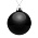 Елочный шар Finery Gloss, 10 см, глянцевый черный_10 см