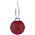 Елочный шар Chain с лентой, 8 см, красный_8 см