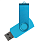 Флеш накопитель USB 2.0 Twister Сolor Mix 16GB, пластик Софт Тач/металл, голубой/голубой_ГОЛУБОЙ 8