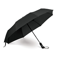 Автоматический зонт, складной, Campanella Silver black, черный