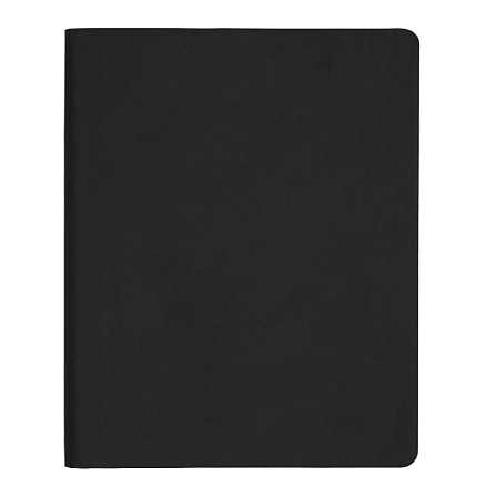 Еженедельник Flexy Latte Soft Touch Black Edition Color A4, черный с красным, датированный на 2026 г, в гибкой обложке