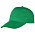 Кепка 5-панельная Lester Velcro 180, ярко-зеленая_зеленая