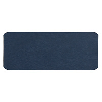 Шеврон Rectangle Latte Soft touch размер 50*20 мм, темно-синий, со скругленными углами