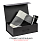 Подарочная коробка, размер 39*26,3*11 см, Solution Prestige Big Case Soft с магнитным клапаном и ручкой , с EVA ложементом 36,8*25,1*4 см под индивидуальную вырубку  , черная,_ЧЕРНЫЙ, БУМАГА ПОД ЛЁН