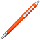 Ручка шариковая, пластиковая, оранжевая/серебристая, АУРА small_img_2