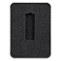 Футляр Twister для флеш накопителя металлический, размер 11,5*8,5 см, серебристый